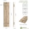Ekena Millwork Rustic Two Board Joined Board-n-Batten Pecky Cypress Faux Wood Shutters, 11"W x 66"H SHUBJS11X66PCPR - alternate 16